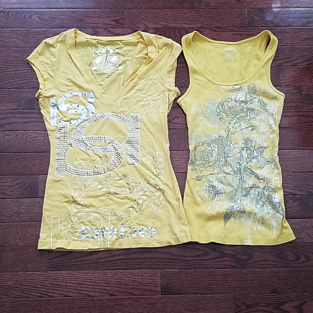 Bebe and Express Yellow top set